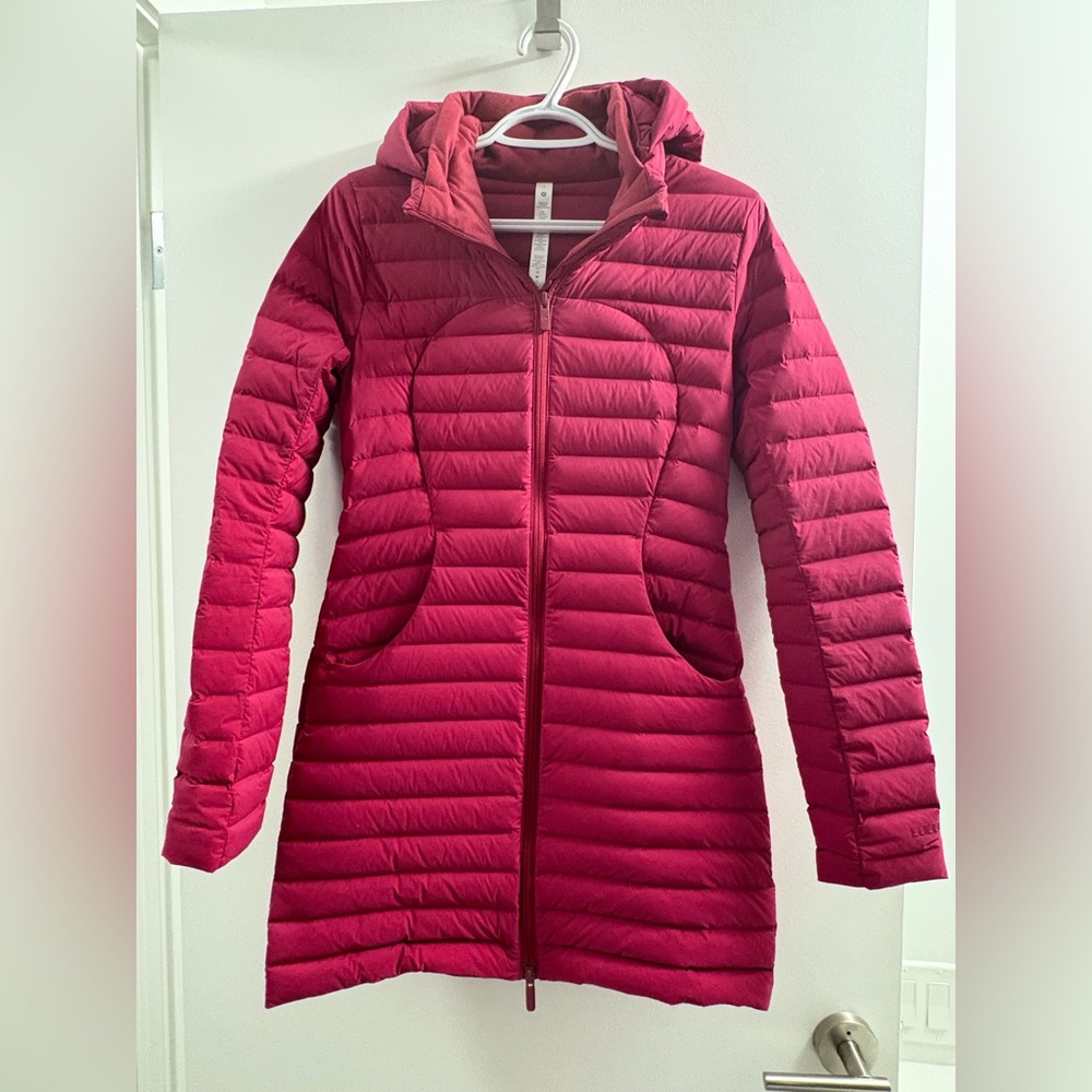 lululemon athletica pomegranate Berry Puffer Jacket